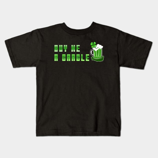 BUY ME A GARGLE | ST PATRICK'S DAY Kids T-Shirt by HCreatives